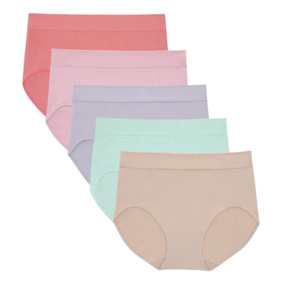 NWOT Jones New York Seamless Briefs 5 pack | Pastel - Picture 1 of 5